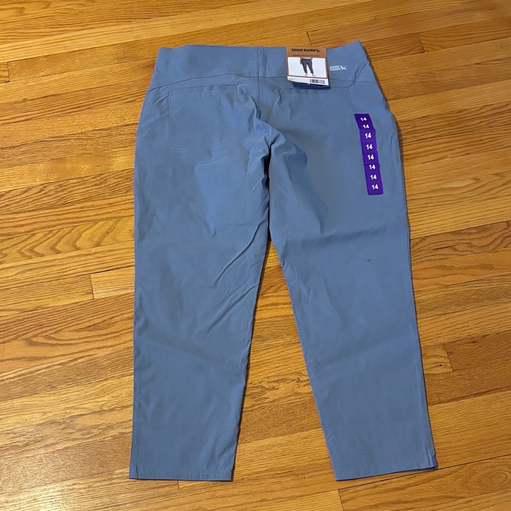 NWT Eddie Bauer blue Horizon ankle pants size 14 - Picture 3 of 4